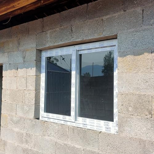 Fenster Window Kellerfenster Schiebefenster Weißes Unterputz-Schuppenfenster – Belüftungs-Schiebefenster aus Aluminiumlegierung – Keller-Ersatzfenster mit Sichtschutz für Badezimmer, Schuppen, Spielhä