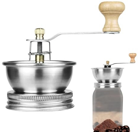 Molino de café para tarros de conserva Manivela Manual Portátil