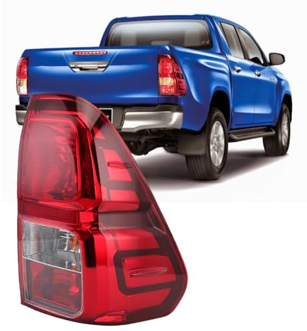 Right Halogen Rear Tail Light Brake Stop Lamp With Bulbs For Toyota Hilux Toyota Hilux Revo 2015-2023, O/S Driver Side Rear Fog Light