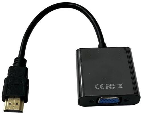 OPAX51 Cable HDMI macho a VGA hembra, Adaptador Conversor Convertidor de HDMI a VGA de TV, monitor y proyector