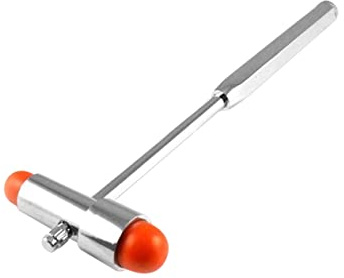 TOPBATHY Percusor Martillo de Reflejos Neurológico Doble Cabeza Martillo de Percusión para Diagnóstico y Prueba y Cepillo