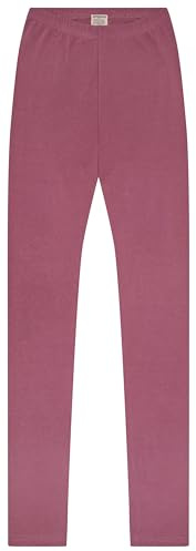 loud + proud Feinripp, Gots Zertifiziert Leggings, Raisin, 134-140 Fille