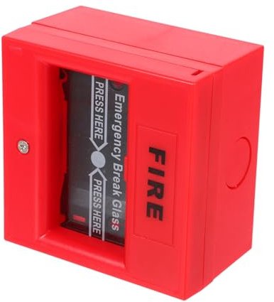 Housoutil Pulsante di allarme di emergenza ripristinabile per la sicurezza Facile da usare Interruttore di arresto di emergenza manuale per sistemi tradizionali per uso domestico e industriale