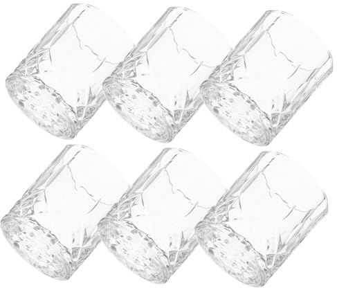 DECORNIJIA 6 pezzi Bicchieri Whisky Eleganti e Classici per Cocktail e Liquori Bicchieri da Bar Raffinati per Feste e Uso Domestico