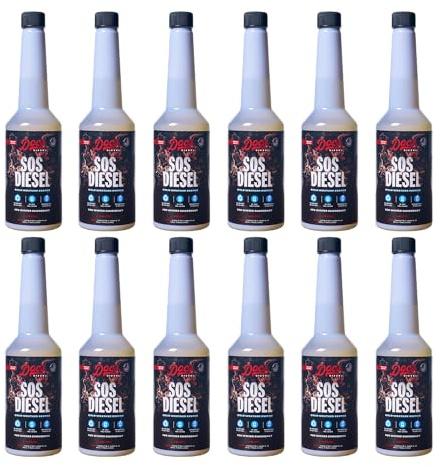 Doc’s SOS Diesel Rescue Emergency Diesel Fuel Additive & Flow Restore Treatment | De-Icer & Anti-Gel for Fuel System Recovery - 12-Pack (192 oz)
