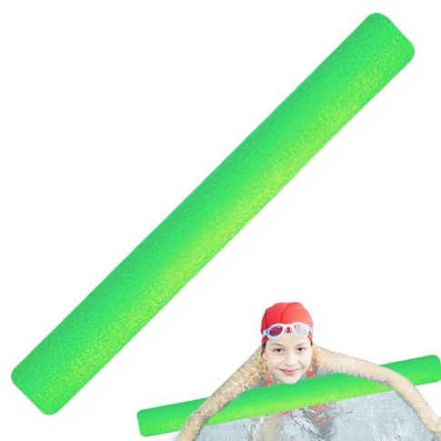Tuyau en mousse flottante pour nouilles de piscine, mousse de nouilles de piscine, nouilles épaisses colorées lumineuses de 59 pouces pour flotter, Nouilles en brillant, étiquette