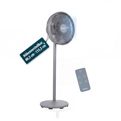Princess Ventilatore a piantana - Design elegante - 30 W - Potente, Silenzioso, Basso consumo - Diametro: 44 cm - Oscillante - 12 velocità - 354822