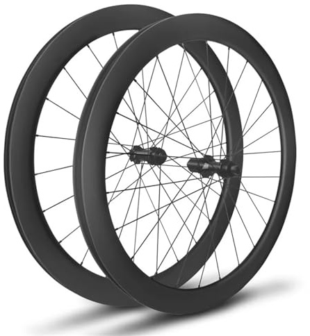 Kompatibel mit 700C 50 mm Carbon-Laufradsatz, Nabe mit geringem Widerstand, Tubeless Clincher Gravel/Road(HG_6 Bolt Lock)