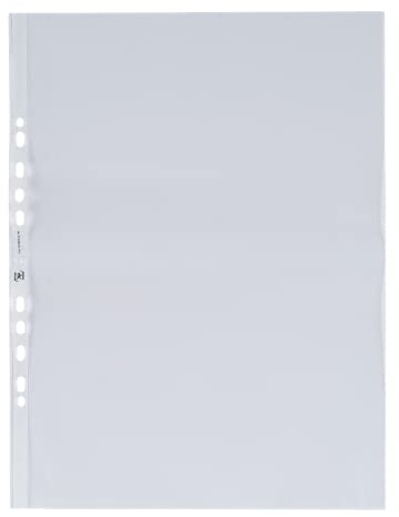 Oxford Prospekthüllen Sonderformat A3 hoch (oben offen, ungefalzt, dokumentenecht, blendfrei) 25 Stück, aus PP 0,09 mm, genarbt