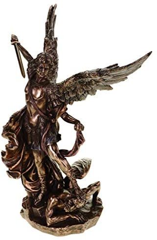 Veronese by Joh. Vogler GmbH Archangel Michael Bronze Figurine Fights Evil