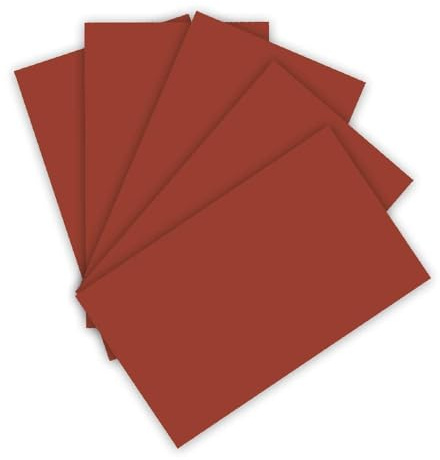 folia 6374 - Tonpapier 130 g/m², Tonzeichenpapier in rotbraun, DIN A3, 50 Bogen, als Grundlage für zahlreiche Bastelarbeiten, Braun