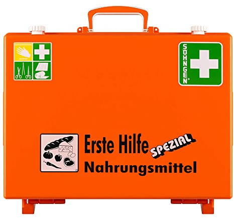 SÖHNGEN Erste-Hilfe-Koffer Nahrungsmittel-Industrie, ASR A4.3 (DIN 13157) aus Kunststoff, Art.-Nr. 360109 | Verbandskasten | Notfallkoffer | Erste Hilfe Kasten
