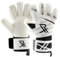 Rectrix 1.0 Goalkeeper Gloves (With Free Zip Case) - Negative Cut - Youth & Adult Sizes - Pro-Level Grip For Football Soccer Goalkeeping (7, White)