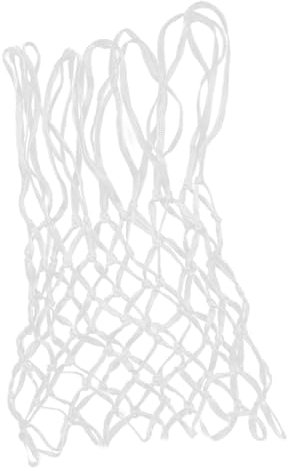BESPORTBLE Nylon Geflochtenes Basketballnetz Schlaufen Wetterfest Für Standard-basketballkörbe Konstruktion Einfache Installation Weiß