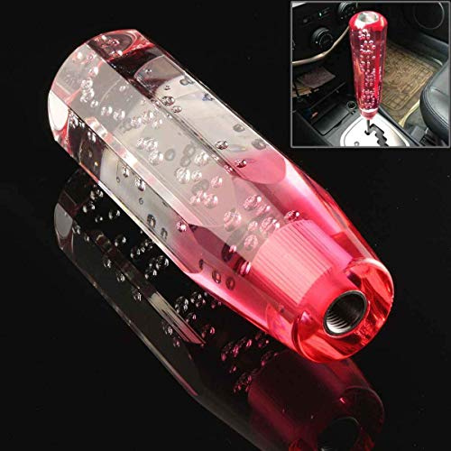 Riloer Universal Schalthebel, Crystal Bubble Pink + Weiß Schaltknauf （10CM CM