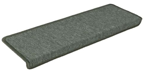 vidaXL Stufenmatten 15 STK. 65x21x4 cm Dunkelgrün Rechteckiger Rand
