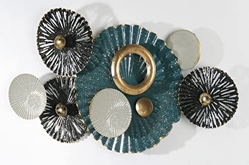 Wackadoo Metall Wanddekoration Modern Art Wohnzimmer 3D Metallbilder, Wanddeko, Metall deko wand