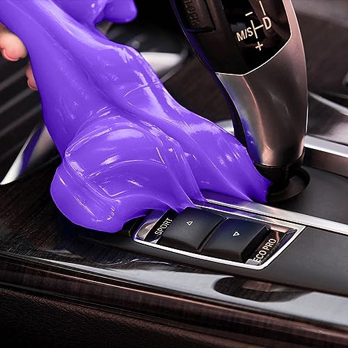 PULIDIKI Masilla de Limpieza de Gel de Limpieza de Coche, Limpiador Interior de Coche, Kit de Detalles de Limpieza de Coche, Suministros de Limpieza de Coche, Accesorios de Coche, Regalos, Morado