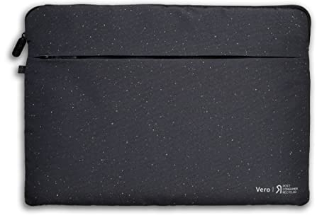 Acer Vero Laptophülle - Laptoptasche 15.6 zoll, Notebook, Tablet, Laptop Tasche, aus 100% RPET Material, Schutz vor Schmutz und Stoßschäden, Fronttasche, schwarz