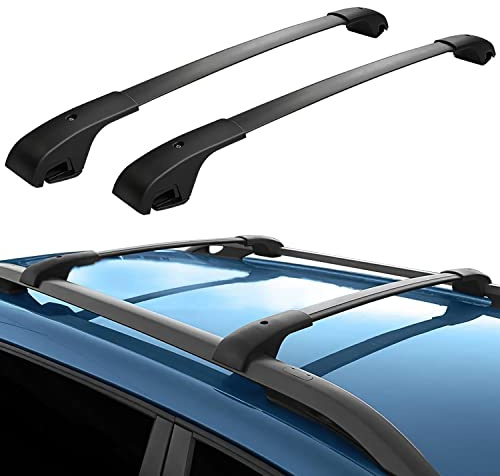 Auto Dachträger Crossbar für Jeep Cherokee 2014-2021, Aluminium Autodachträger Querträger Schlossstangen Fahrrad Dachträger DachgepäCkträGer Relingträger Dachfrachtstangen Zubehör