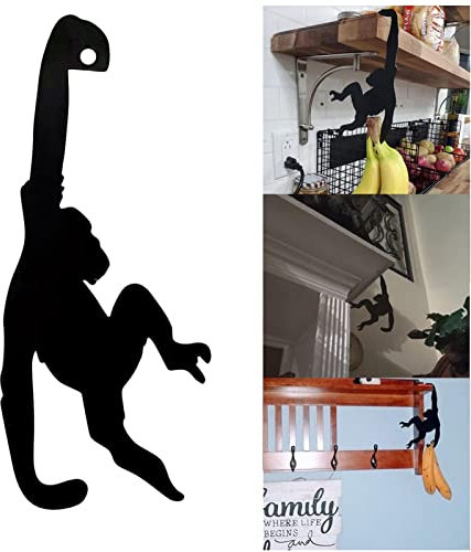 Monkey banana Tree Stand, Modern Suspended Organizer for Bananas or Kitchen Items