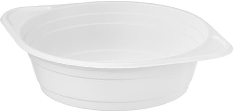 Nipter Suppenteller Plastik, Suppenterrinen 500 ml, rund, Polypropylen, Suppenschalen Wiederverwendbar, 200 Stück