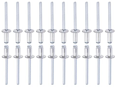DTGN 5mm x 10mm (DxL) Blindnieten - 60Pack - Gut für Maschinen Verbindung - Aluminium Kuppel Offenes Ende Niete