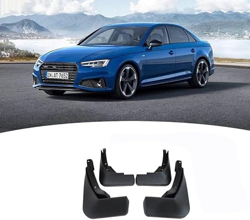 JWORRA 4 Stücke Auto Schmutzfänger für Audi A4 B7 B8 B9 2004-2022, Kotflügel Vorne Hinten Spritzschutz Staubdicht Spritzfest Schutz Mudguards,2016-2022