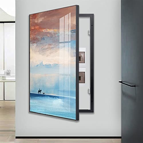 Verteilerkasten Dekorative Malerei, Elektrische Kastenthekenabdeckung Verteilerkastentheke Elektrische Rahmen 40 x 60 cm Thekendekoration for Verstecken von Bildern Abdeckung Malerei Hängende Bilder d