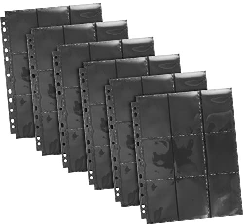 KOMBIUDA 50stücke Kartenhüllen Karteinbinder Mit Großer Kapazität Transparente Kartenhüllen Kartenalbum Nachfüllseiten Kartenhalter Für Loseblätter