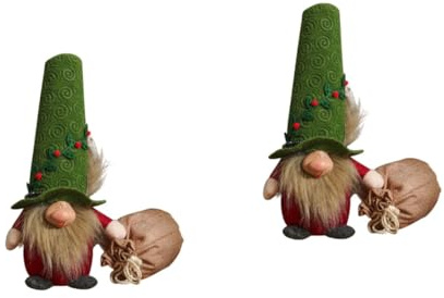 ABOOFAN Lot De 2 Nains De Jardin en Tissu Décoration De Jardin Décoration Dintérieur