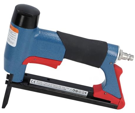 Air Powered Stapler Pneumatic Staple Gun 21 Gauge 1/4 to 5/8in 140 Staple Loading Capacity for Woodworking
