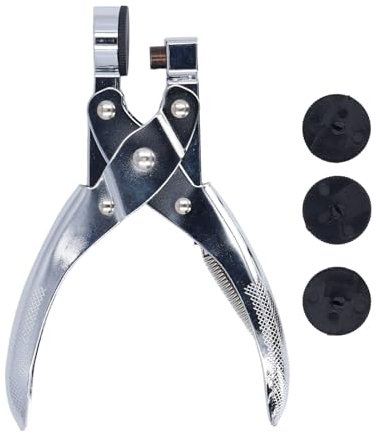 Plastiktüte Puncher, Zinklegierung Single Round Hole Punch mit Ergonomischem Handheld, Tragbarer Einzelnen Lochpunschloch Punchpapier Punch für Dünnfilm Pe Pvc -Taschen (8 mm) (6MM)
