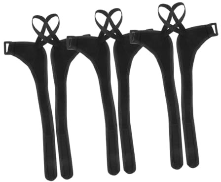 Milisten 6 Stück Skistock-Armband Rohrgriff Ski-Armband Handschlaufe Für Den Gehstock Skihalterband Stock Für Frauen Gurte Für Kletterstöcke Rucksackgurte Gehstockgurte Schwarz Polyester