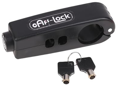 DGOINGPI Pinza Antirrobo Moto Juego de Cerradura antirrobo para Bicicleta, Manillar, Freno y bocina de Motocicleta(Black)