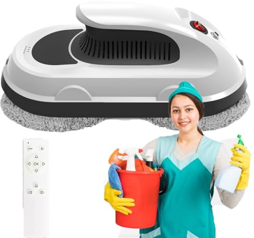 Window Cleaning Robot with 5000Pa Suction, Remote Control, Intelligent Wiping for High Floors, Glass, Walls, Tiles, and Mirrors