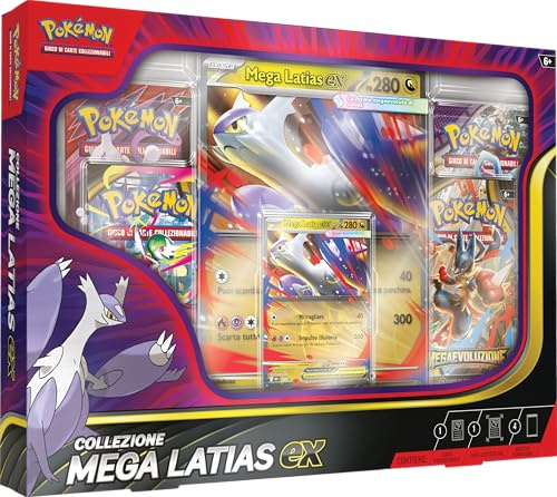 Pokémon: Pokémon Mega-Sammelkartenspiel Latias-ex (eine holografische Promokarte, eine riesige Linsenkarte und Vier Booster-Packs)