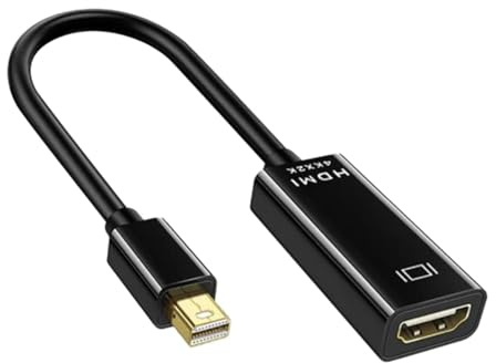 WIKRQIHL Adaptador Mini Display Port a HDMI, Cable Mini DP for Thunderbolt 2, convertidor HDMI for MacBook Air 13, Surface Pro 4