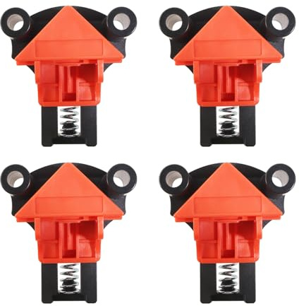 4 Stück Verstellbar Winkelspanner Eckspanner, Eckverbinder Holz Verdicktes ABS Winkelspanner, Klemmbereich (5-22mm),Eckenspanner für Bilderrahmen,Platten,Glas,Eckschellen
