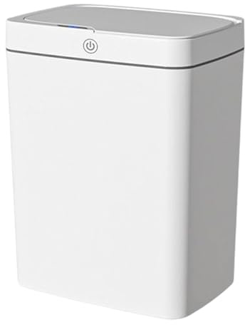 Renchey Cubo Basura Automático Sin Contacto | Cubo de Basura con Sensor de Movimiento | Papelera De 18L Anti-Olor Con Autocierre, Impermeable Para Dormitorio Salón Residencia Lavandería