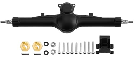 INJORA +4mm Rear Nylon Planet Axles with Double Joint Shafts & Brass Steering Knuckles for 1/24 Axial SCX24