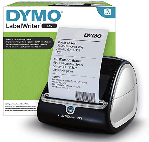 DYMO LabelWriter 4XL Label Maker | Heavy-Duty High-Speed Label Printer | Prints Large Shipping Labels (up to 10cm wide) | Computer Connection | Ideal for Online Sellers