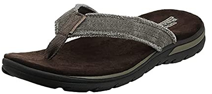Skechers Supreme Bosnia, Men's Flip Flops, Brown (Chocolate Chocolate), 10 UK (45 EU)