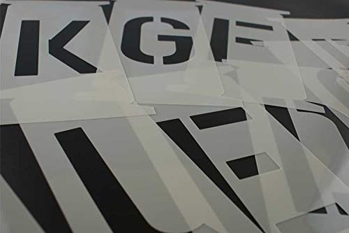Buchstabenschablonen 100mm nach DIN 1451, Buchstabenset A-Z 10cm