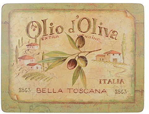 CREATIVE TOPS Olio dOliva Premium Kork Platzsets, grün, 6