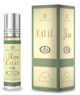 Huile Parfumée DALAL Al Rehab 6ml Sucré Vanille Caramel Agrume Sans Alcool – Huile de Parfum Orientale pour Femme et Homme