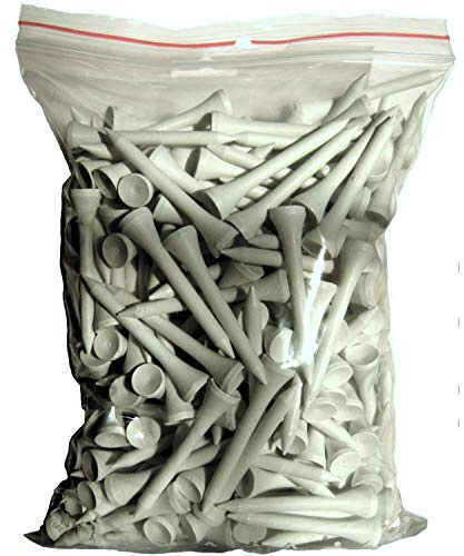 Golf TEES - 54 mm (2 1/8) - 250 Stück - Holz - Farbe: weiß