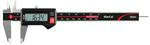 Mahr 4103301 MarCal 16 EWR Digitaler Messschieber mit Reibrad, 0-150 mm Reichweite