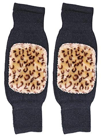 Genouillère Médical Laine Thermique Protège-genoux Tricot Cachemire Epais 1 Pair Unisexe Protecteur de Genou Jambe Legging Hiver Anti-froid Kneepad Elastique Jambière de Compression Soulage Douleur