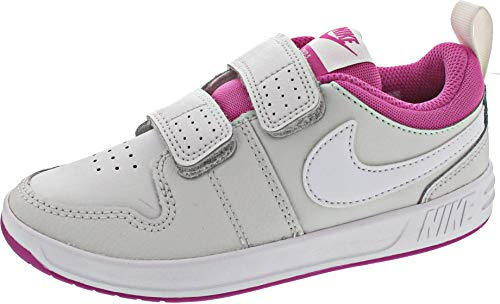 NIKE Pico 5 (PSV), Zapatillas de Deporte, Gris Platinum Tint White Active Fuchsia, 35 EU